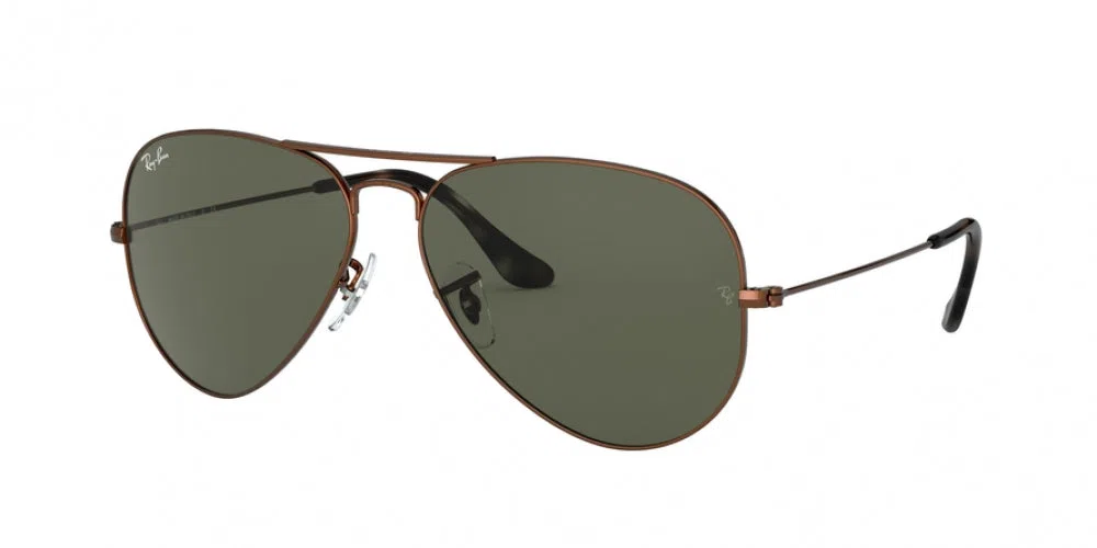 Ray Ban RB 3025 Aviator Large Metal Sunglasses - Medium - 58mm - Silver - view 118
